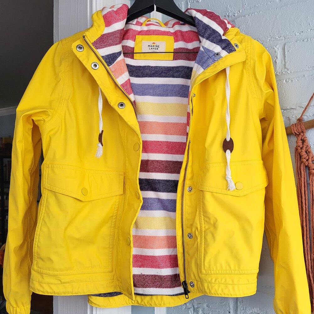 Women's XS Yellow Raincoat - Marine Layer